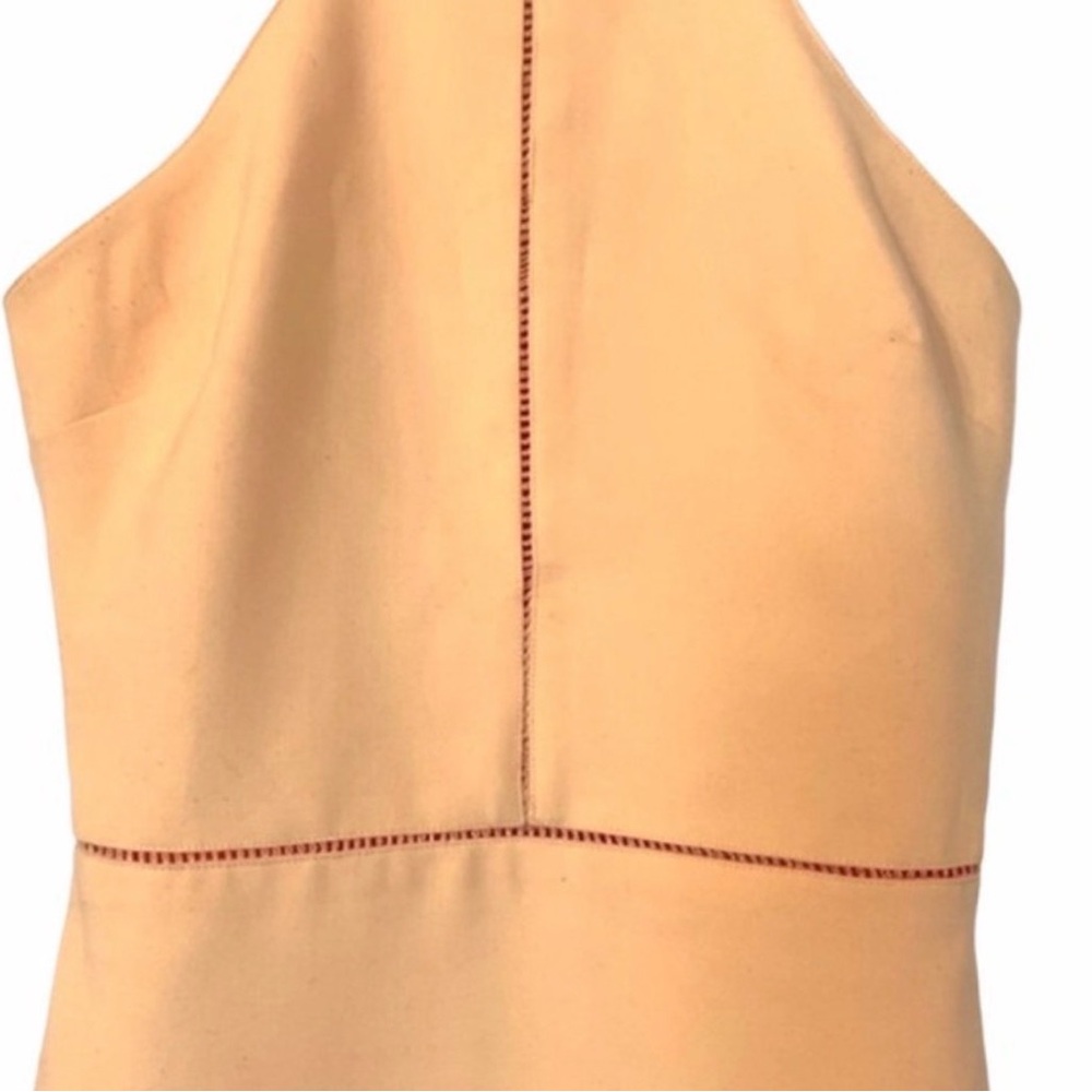 NWT Elizabeth and James Peach Reeves Pointelle-trimmed Chic Mini Dress. Size 0. - Picture 4 of 8